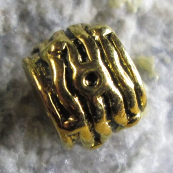 Antiqued Gold Plated Sterling Silver Brook European Charm - Picture 4 of 7